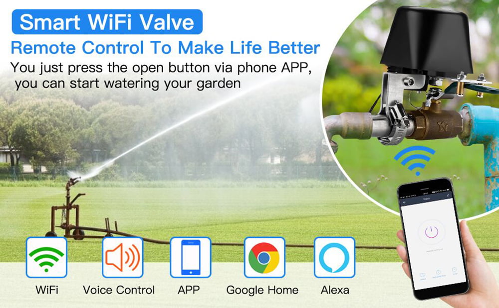 Enerna IoTech WiFi Smart Automation Water and Gas Valve Controller for Irrigation, Chicken House, Farm, Gas Pipe