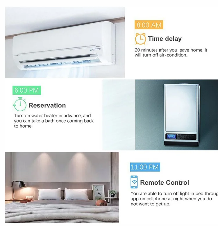Enerna IoTech Tuya Smart App Remote Control Wireless Smart Wifi Plug Socket