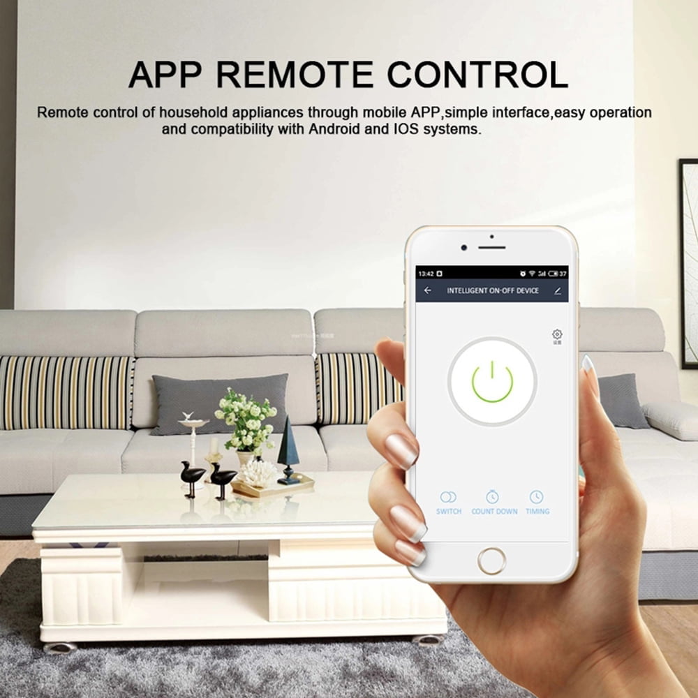 Enerna IoTech 4CH 4 Gang Mounting Wireless Control WIFI Smart Switch 