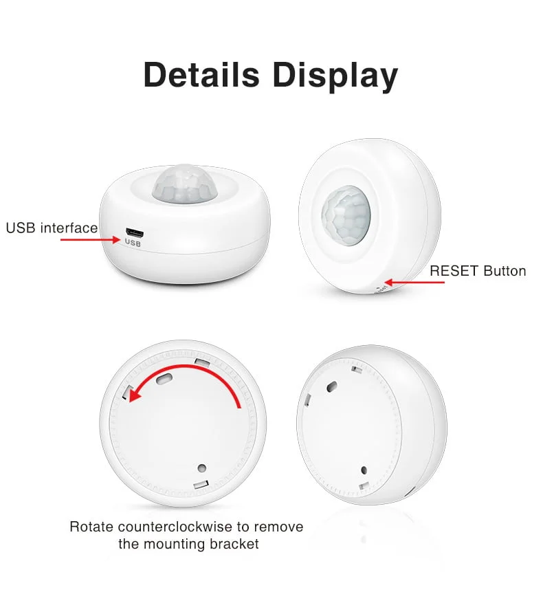 Enerna IoTech 360 degree WiFi Ceiling PIR infrared motion Sensor