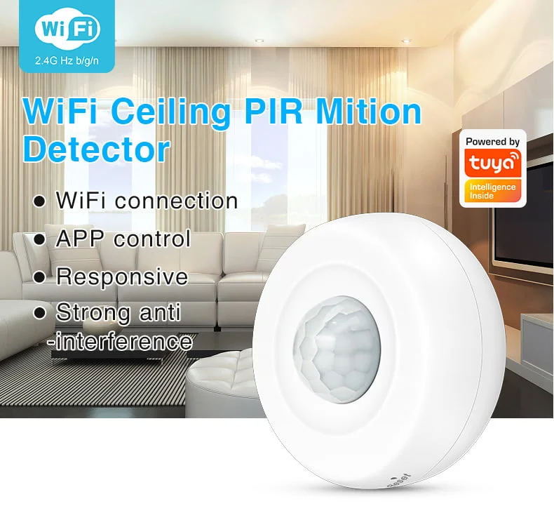 Enerna IoTech 360° WiFi Ceiling PIR Motion Detector