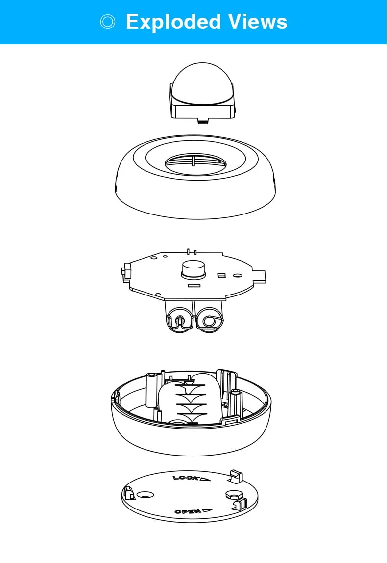 Enerna IoTech Wireless WiFi Ceiling Mounted PIR Alarm Sensor