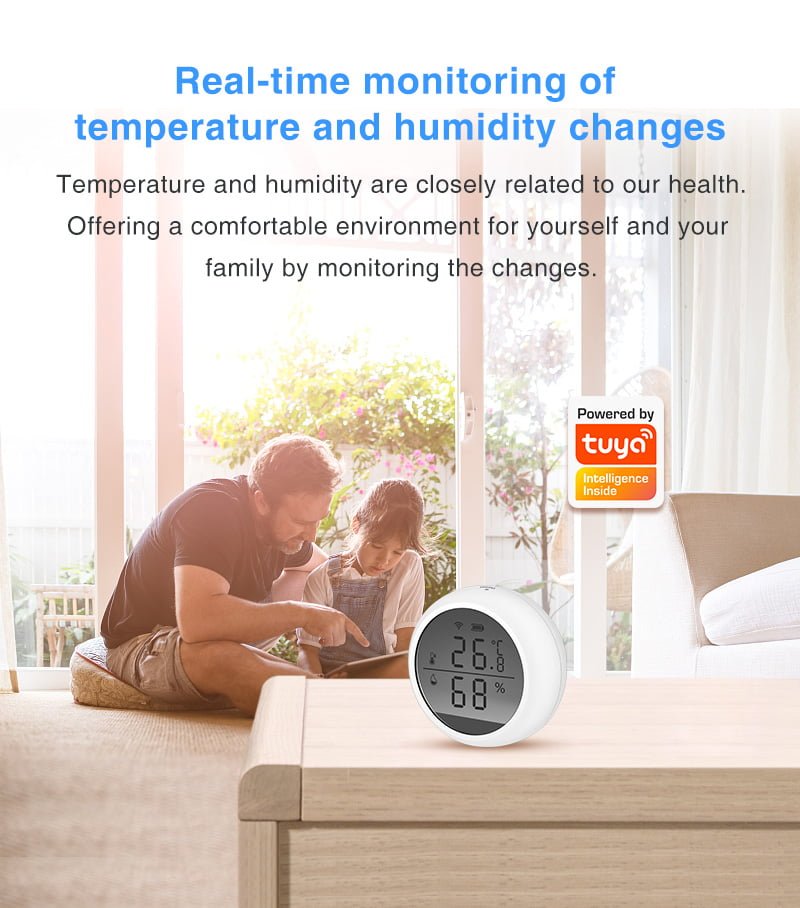 Enerna IoTech wireless smart home wifi temperature and humidity sensor