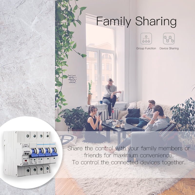 Enerna IoTech WiFi smart wireless iot overload protection circuit breaker