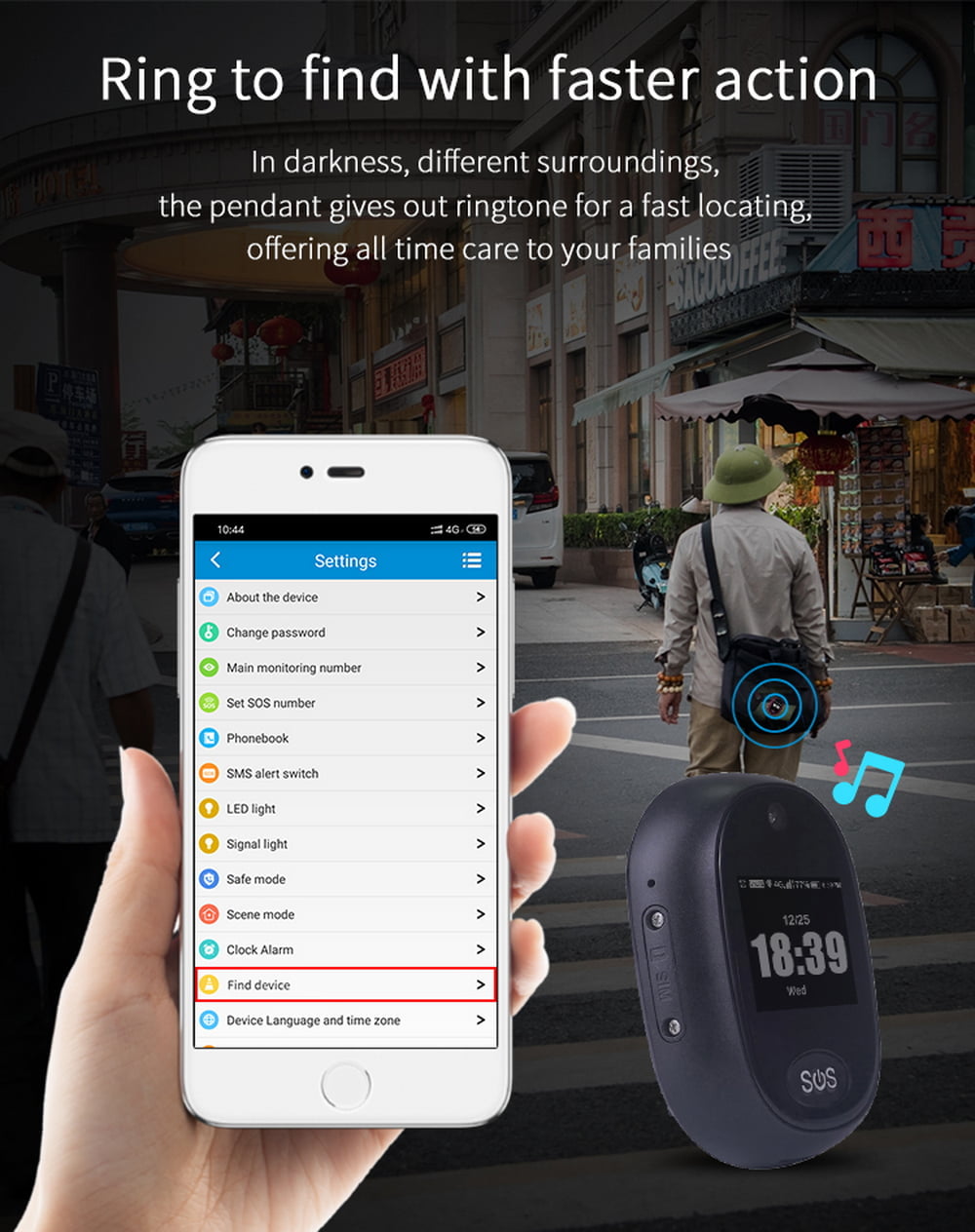 Enerna IoTech Real Time Tracking Anti-lost Geo Fence Alert For Elderly Kids 4G Waterproof Mini GPS Tracker