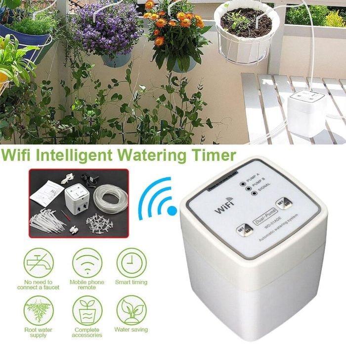 Enerna IoTech Intelligent Drip Set Automatic Watering Timer Garden Irrigation System