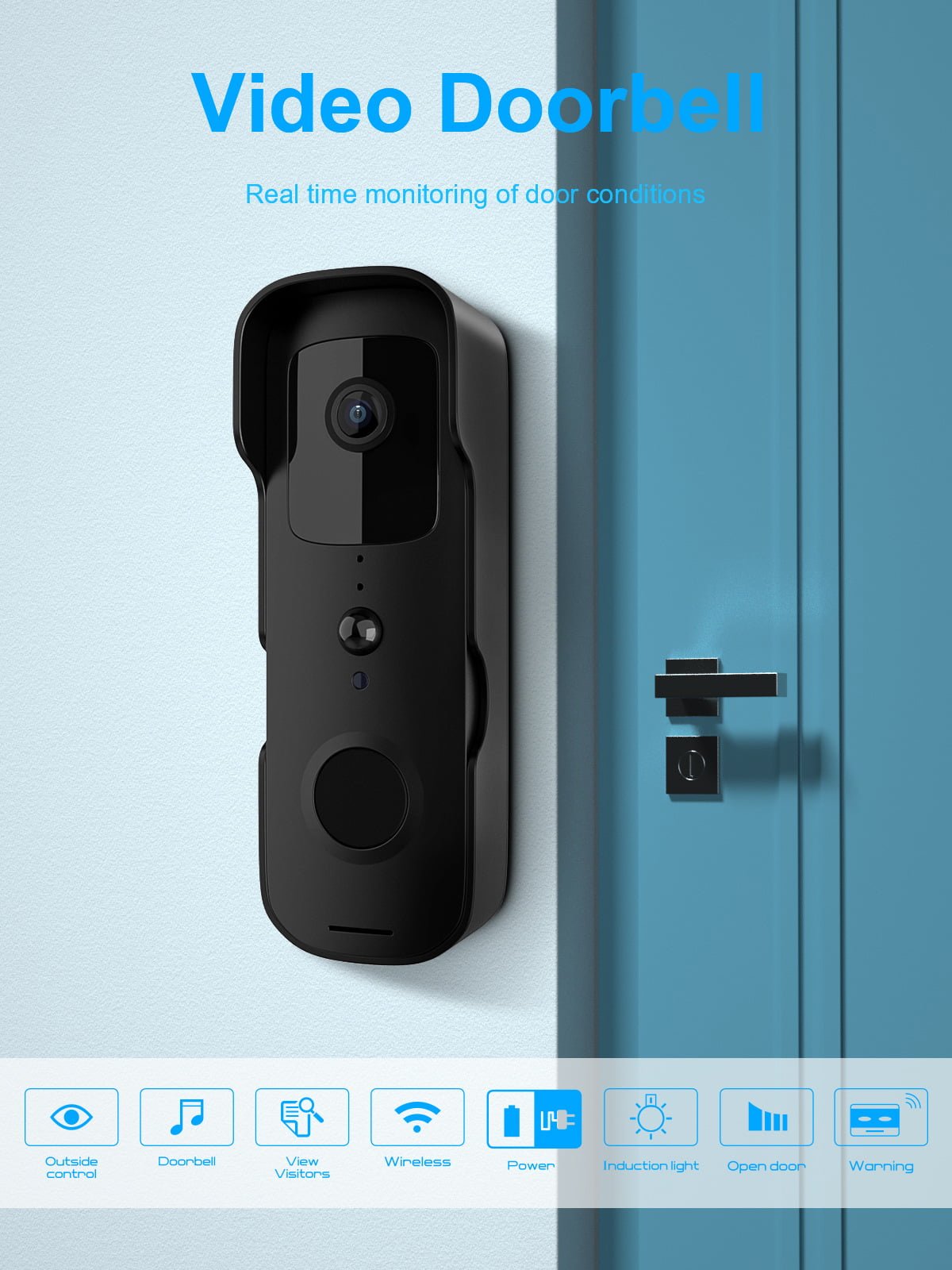 Enerna IoTech WiFi Mobile Phone Infrared Night Vision Wireless Camera Door Bell