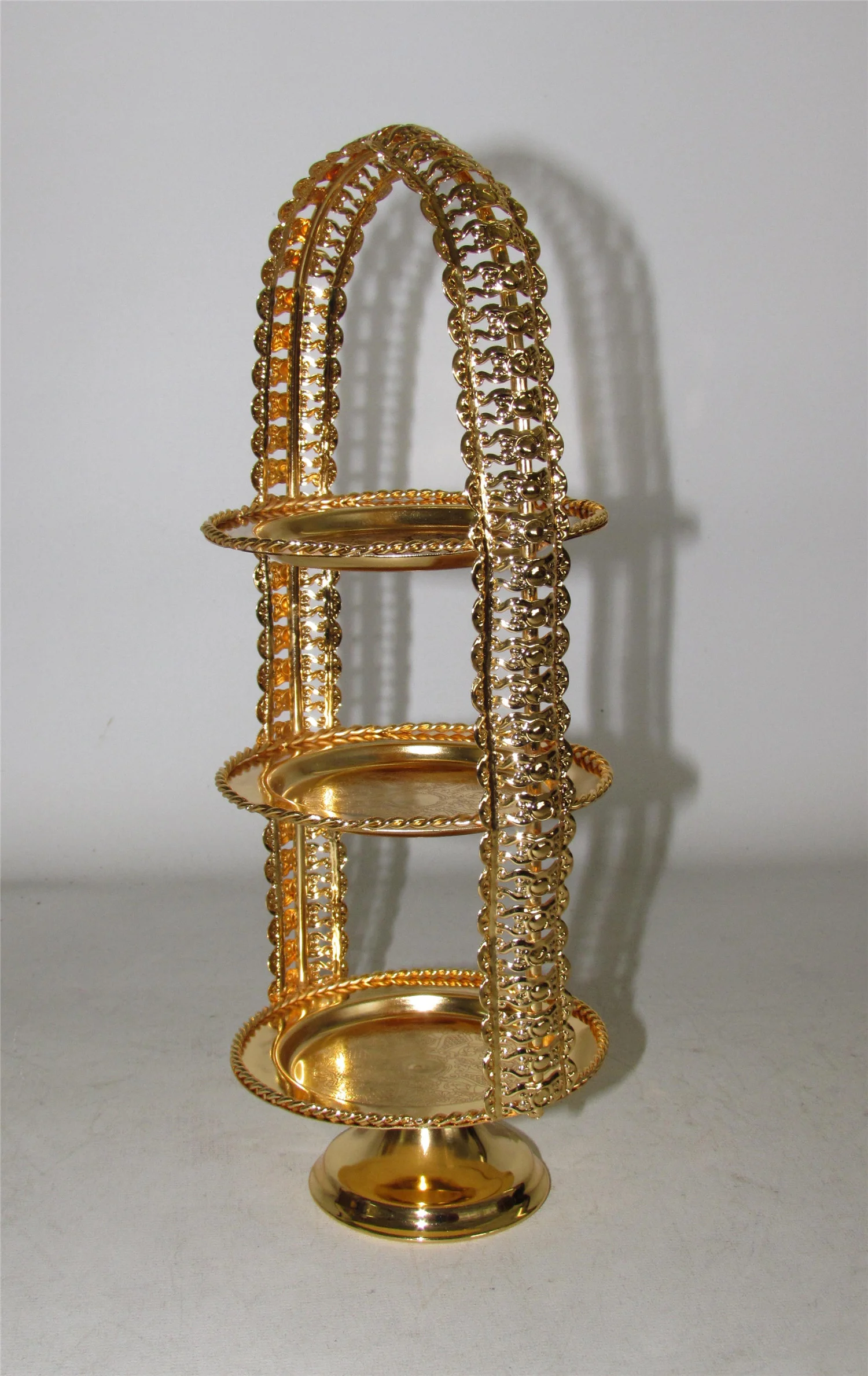 Enerna IoTech 3 tier gold party tray