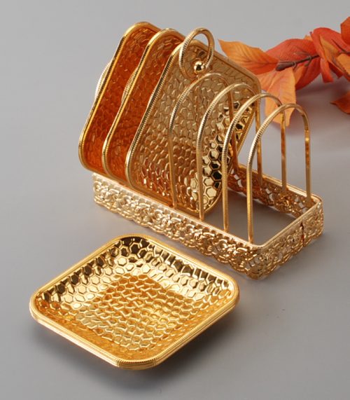 Enerna IoTech Elegant golden plated coaster