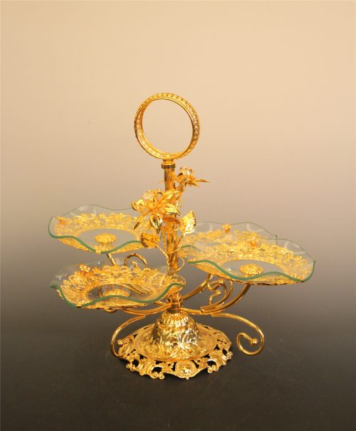 Enerna IoTech Two-tier glass display stand glass tray