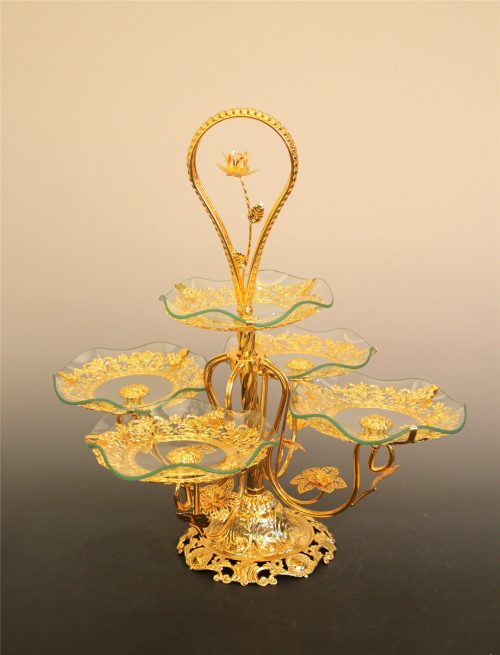 Enerna IoTech home buffet dessert tower-two tier glass display stand