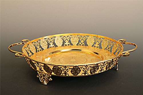 Enerna IoTech rectangle gold serving tray