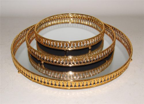 Enerna IoTech round metal serving tray