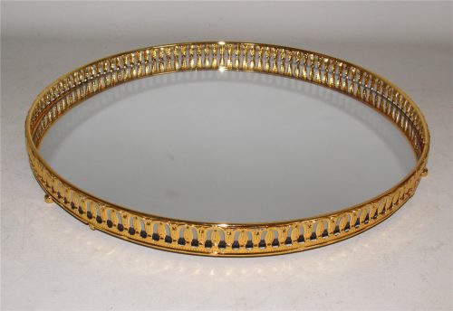 Enerna IoTech round mirror serving tray