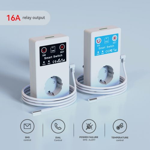Enerna IoTech 4G GSM 16A relay output power socket smart switch