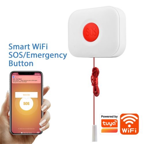 Enerna IoTech WiFi Tuya smart automation rope pull sos emergency button