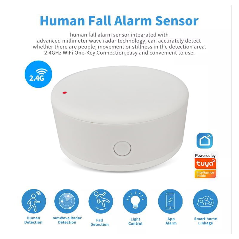 Enerna IoTech WIFI Wireless Wave Radar Human Fall Alarm