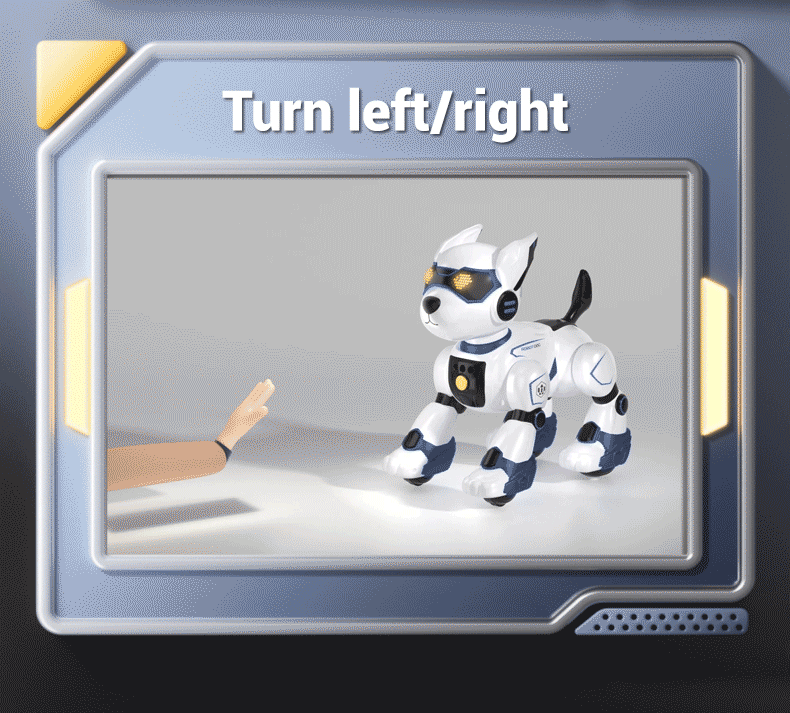 Gesture Touch Sensing Voice Control Intelligent Interactive Stunt Robot Dog