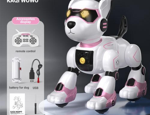 Gesture Touch Sensing Intelligent Interactive Stunt Robot Dog