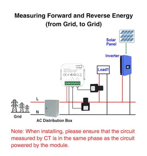 Enerna IoTech WiFi Tuya digital clamp electricity meter